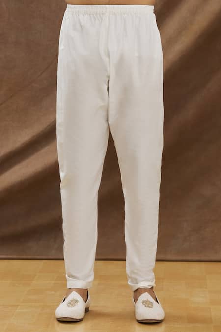 Priyanka Haralalka_Green Muslin, Katan Silk Floral Printed Pathani Kurta Set_at_Aza_Fashions