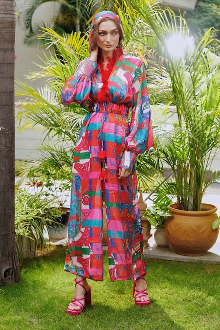 Cin Cin Printed Jumpsuit 