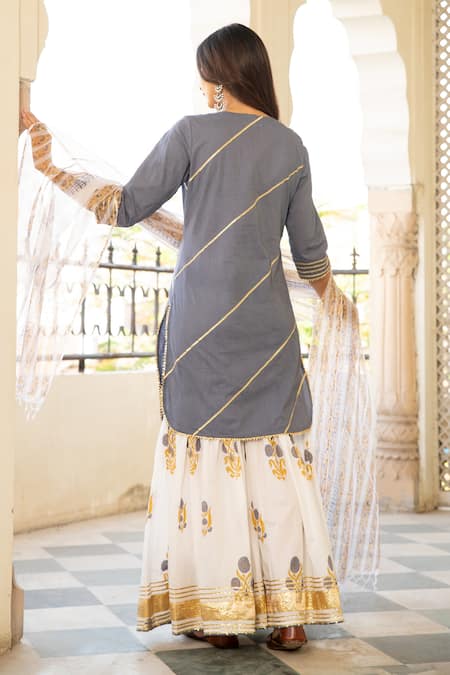 Maison Shefali Chaand Sharanya Printed Sharara Set 