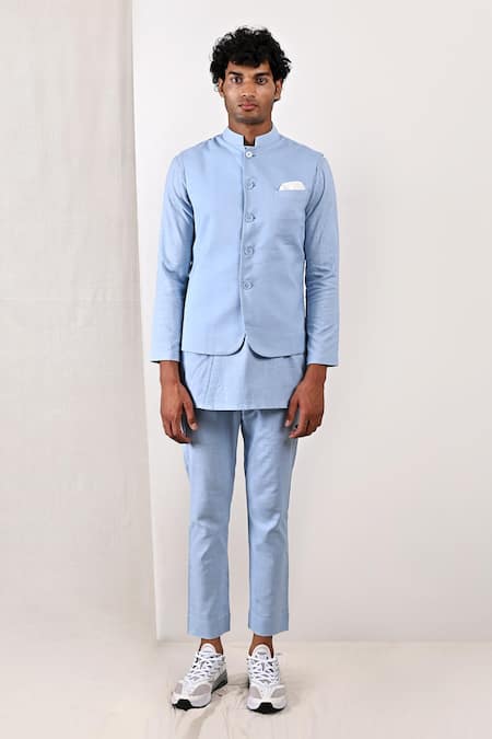 Bohame Ashton Bundi & Asymmetric Kurta Set 