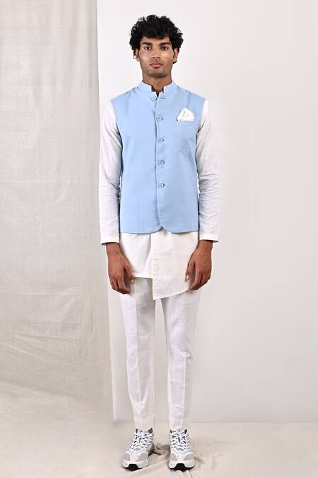 Bohame Damian Bundi & Overlap Kurta Set 