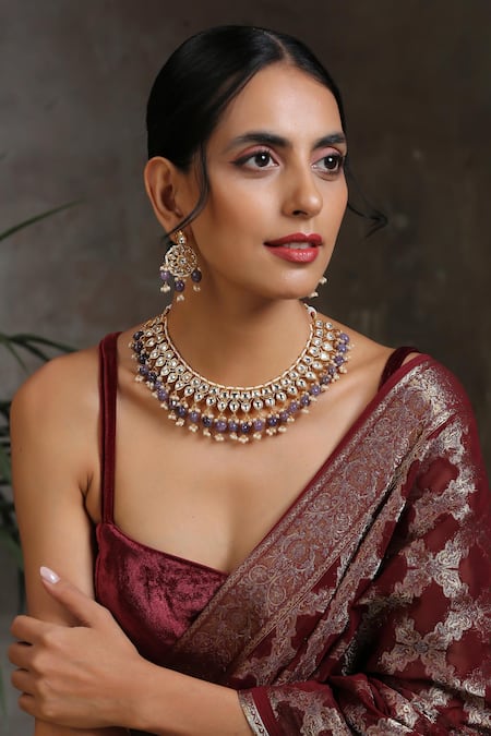 Swabhimann Kundan Embellished Choker Set 