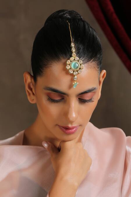 Swabhimann Kundan & Beads Maangtikka 