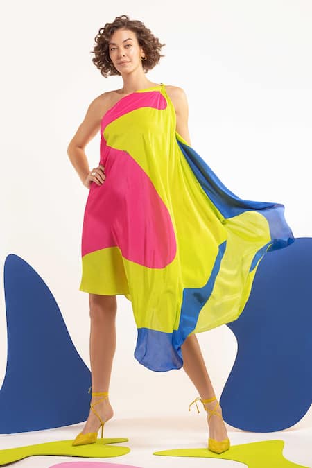 Nautanky Havin A Moment Colourblock Dress 