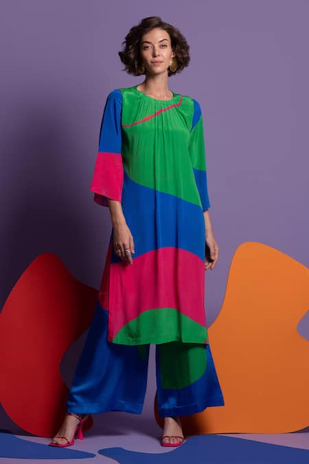Nautanky Do Over Printed Tunic & Pant Set 