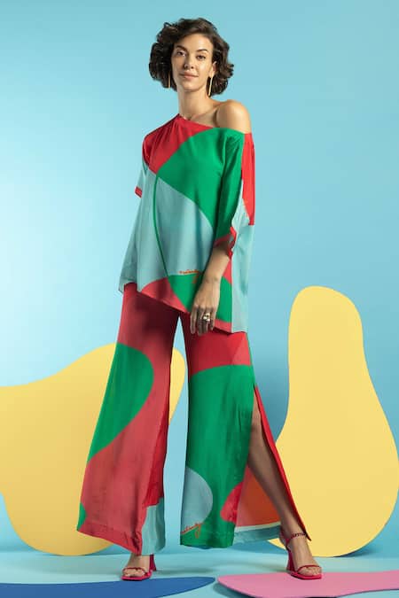 Nautanky Easy Does It Colourblock Pant Set 