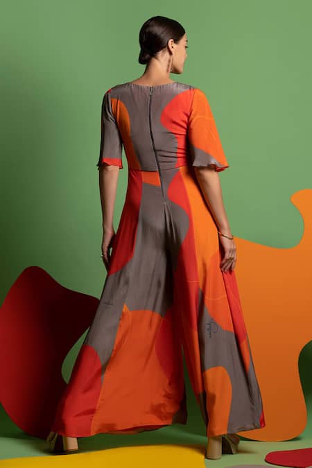 Nautanky Dressing Up Colourblock Jumpsuit 