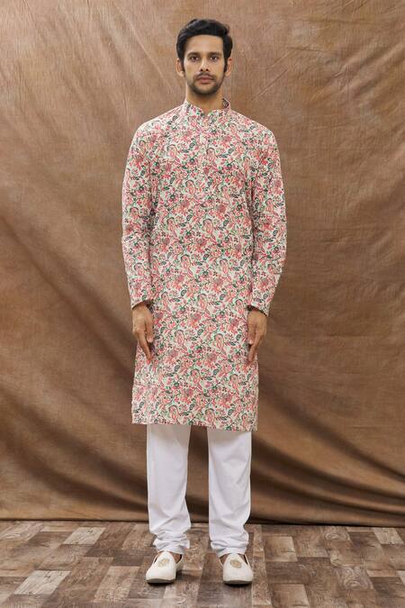 Buy Aham-Vayam Multi Color Cotton Floral Print Kurta Set Online at Aza Fashions Buy_Aham-Vayam_Multi Color Cotton Floral Print Kurta Set_Online_at_Aza_Fashions