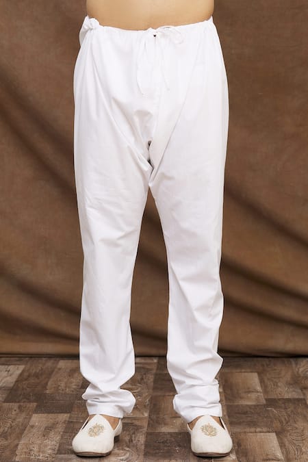 Aham-Vayam_Blue Cotton Kurta Set _at_Aza_Fashions