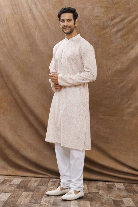 Buy Aham-Vayam Beige Cotton Floral Print Kurta Set Online at Aza Fashions Buy_Aham-Vayam_Beige Cotton Floral Print Kurta Set _Online_at_Aza_Fashions