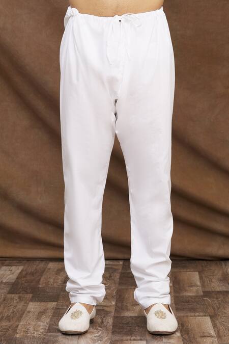 Aham-Vayam_Coral Cotton Blend Phool Patti Embroidered Kurta Set _at_Aza_Fashions