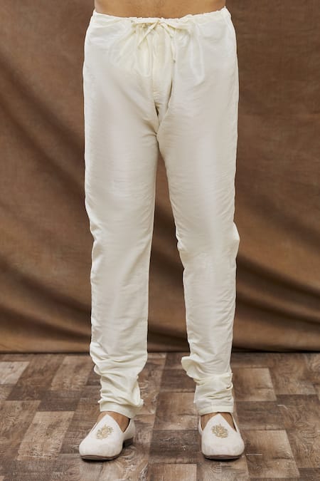 Aham-Vayam Cream Cotton Floral Embroidered Kurta Set at Aza Fashions Aham-Vayam_Cream Cotton Floral Embroidered Kurta Set _at_Aza_Fashions