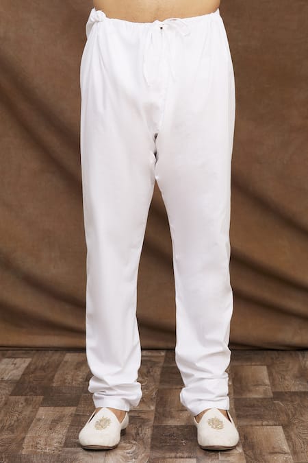 Aham-Vayam_Green Cotton Blend Floral Phool Patti Embroidered Kurta Set_at_Aza_Fashions