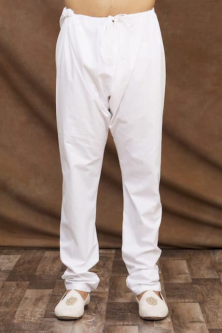 Shop_Aham-Vayam_Beige Cotton Raksha Floral Pattern Kurta Set_Online_at_Aza_Fashions