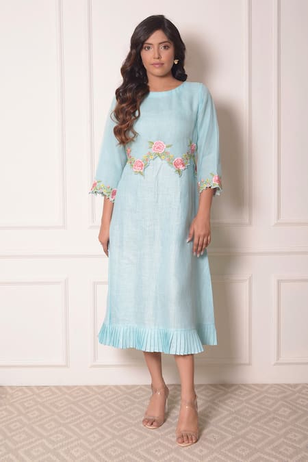 Surabhi Arya Linen Embroidered Tunic 