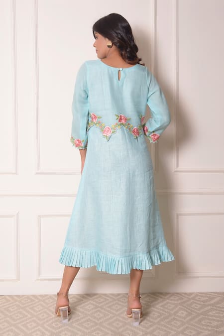 Surabhi Arya Linen Embroidered Tunic 