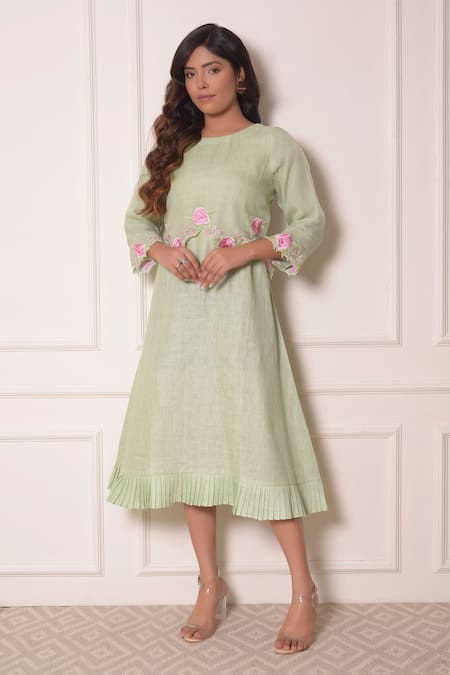 Surabhi Arya Linen Embroidered Tunic 