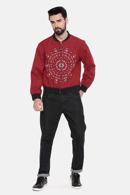 Mayank Modi - Men Mandala Embroidered Jacket 