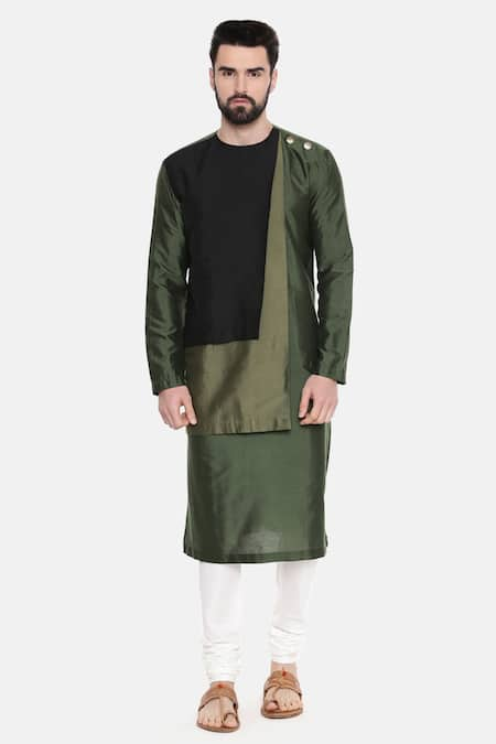 Mayank Modi - Men Colorblock Kurta Set 