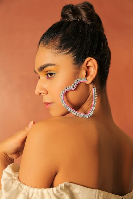 NakhreWaali Multi Color Organically Dyed Beads What A Snack Handcrafted Hoops