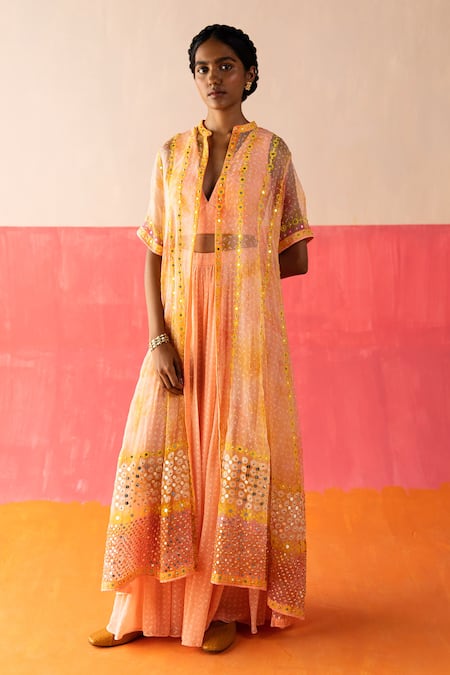 Surbhi Gupta Mariah Printed Jacket & Sharara Set 