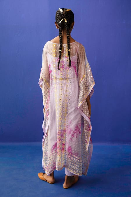 Surbhi Gupta Clare Tie Dye Kaftan Tunic & Pant Set 
