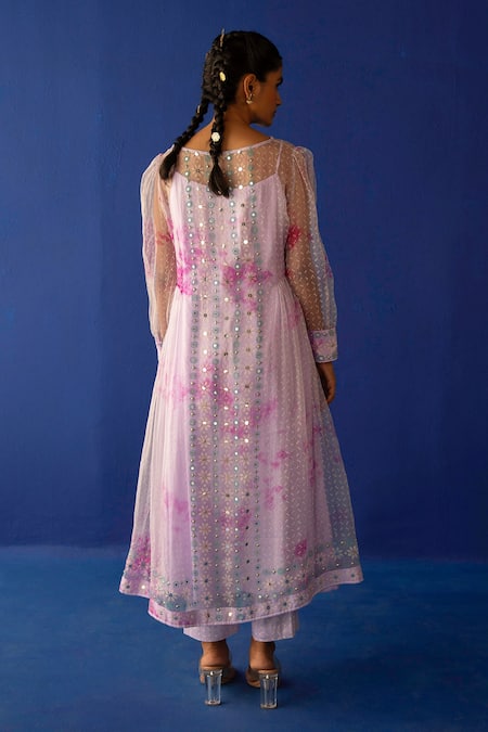 Surbhi Gupta Neo Tie Dye Kurta & Pant Set 