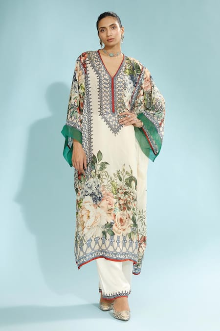 Rajdeep Ranawat Olivia Silk Kaftan Dress 