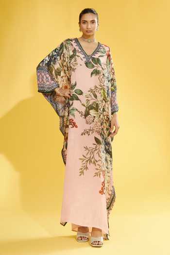 Rajdeep Ranawat Verusha Silk Printed Kaftan