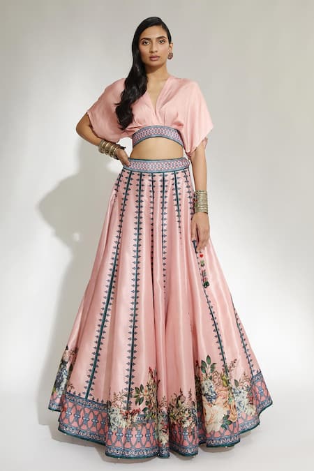 Rajdeep Ranawat Leela Floral Print Skirt Set 