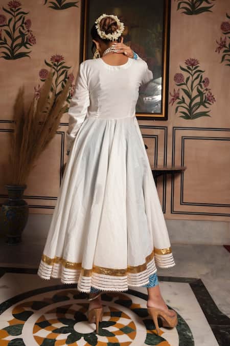 Pomcha Jaipur Cotton Angarkha Set 