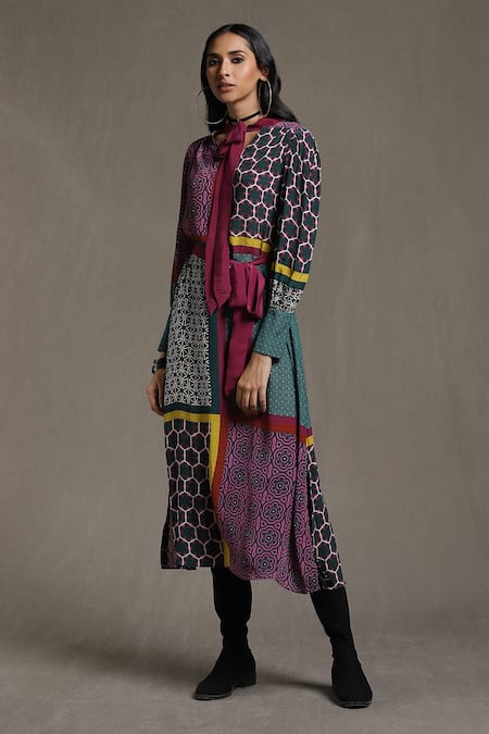 Ritu Kumar Color-Block Dress 