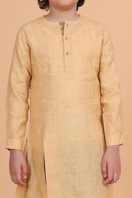 Buy Raghavendra Rathore Blue Beige Cotton, Linen Embroidery Kurta Online at Aza Fashions Buy_Raghavendra Rathore Blue_Beige Cotton, Linen Embroidery Kurta _Online_at_Aza_Fashions