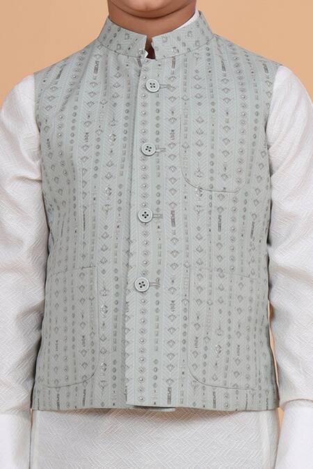 Raghavendra Rathore Blue White Cotton Asymmetric Layered Kurta at Aza Fashions Raghavendra Rathore Blue_White Cotton Asymmetric Layered Kurta _at_Aza_Fashions