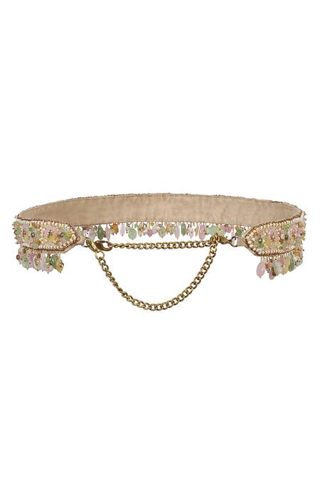 Lovetobag Multi Color Stones Amara Embellished Belt Online at Aza Fashions Lovetobag_Multi Color Stones Amara Embellished Belt _Online_at_Aza_Fashions