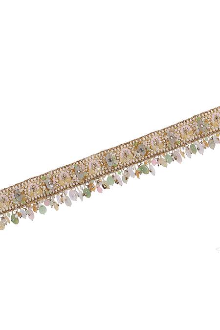 Buy Lovetobag Multi Color Stones Amara Embellished Belt Online at Aza Fashions Buy_Lovetobag_Multi Color Stones Amara Embellished Belt _Online_at_Aza_Fashions