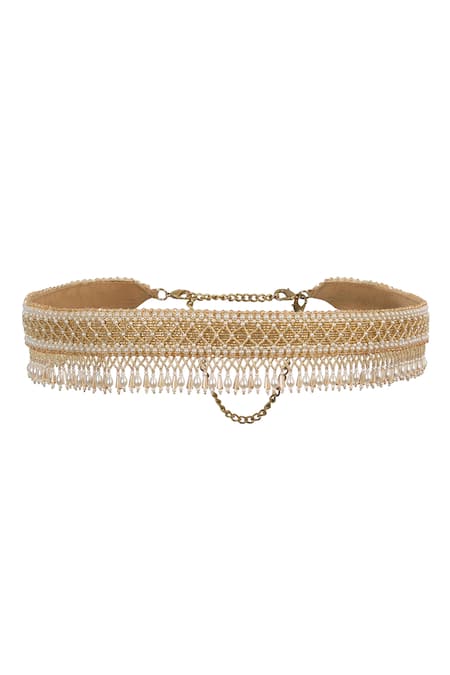 Lovetobag Gold Kiah Embellished Belt