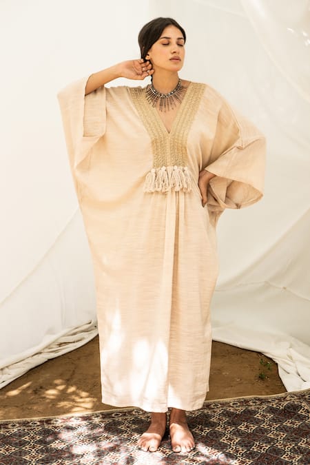 Avaasya Jaipur Handloom Linen Kaftan 