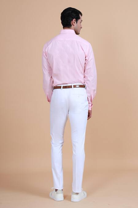 Raghavendra Rathore Blue Cotton Shirt 