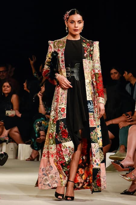 Varun Bahl Upcycled Patchwork Jacket & Dress Set 