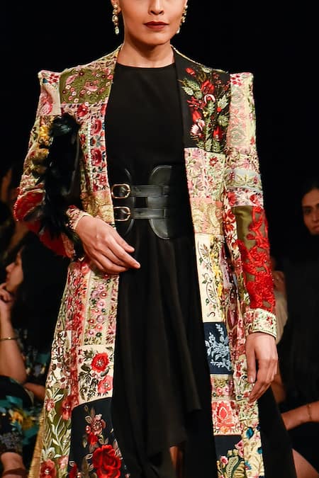 Varun Bahl Upcycled Patchwork Jacket & Dress Set 