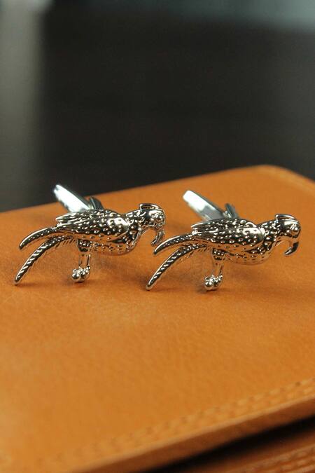 Tossido Silver Bird Shape Cufflinks