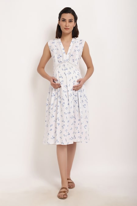 Ranng Label Floral Print Midi Dress 