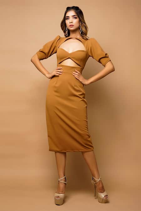 AHI Clothing Cotton Bodycon Dress 
