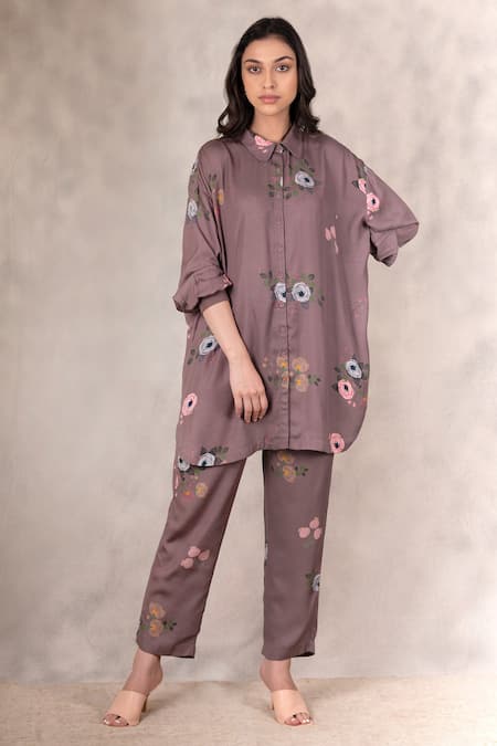 Arcvsh by Pallavi Singh Linen Eden Print Shirt Tunic 