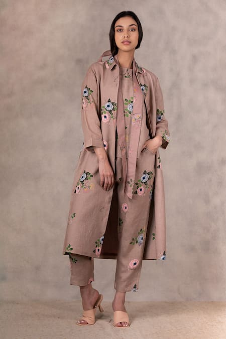 Buy Rinascimento Cream Floral Print Jacket Online - 613508 | The Collective