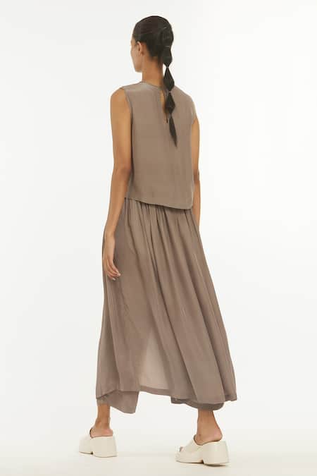 Three Pant With Attached Skirt 