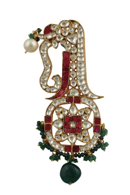 Riana Jewellery Stone Embellished Floral Kalangi 