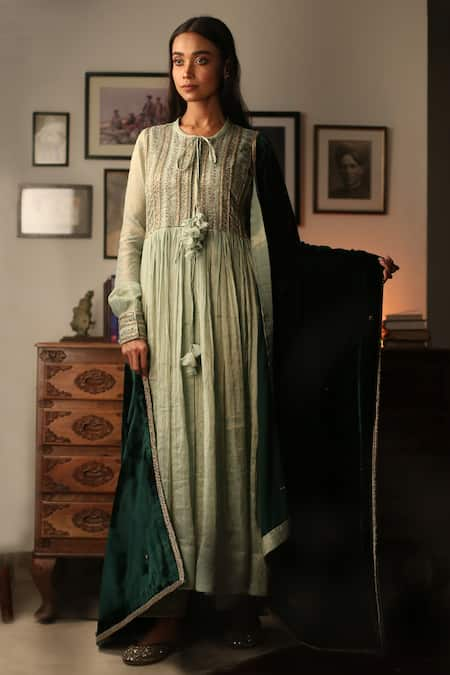 Rhua Embroidered Anarkali Set 