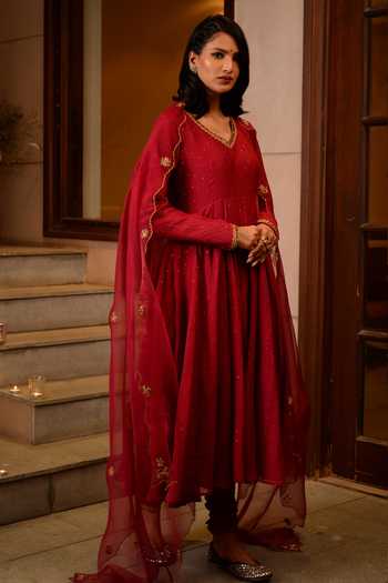 Rhua Sequin Embroidered Anarkali Set 